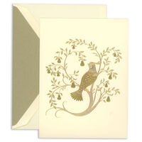 Gold Partridge in a Pear Tree Holiday Cards