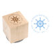 Captain's Wheel Wood Block Rubber Stamp Image 1 of 2