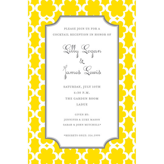 Golden Bloom Invitations