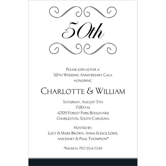 Anniversary Scroll Invitations