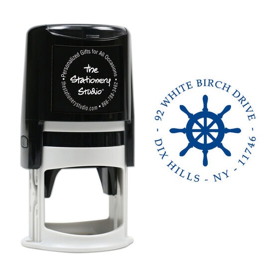 Captain's Wheel Self-Inking Stamp