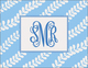 Blue Vines Folded Note Cards Image 3 of 3