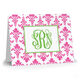 Pink Damask Folded Note Cards Image 1 of 2