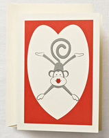 Kissing Monkey Boxed Note Cards