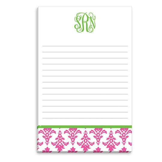 Pink Damask Notepads