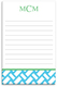 Aqua Basketweave Notepads Image 2 of 2