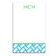Aqua Basketweave Notepads Image 1 of 2