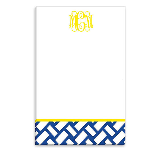 Navy Basketweave Notepads