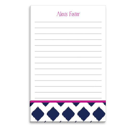 Navy Ikat Notepads