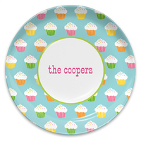 Rainbow Cupcakes Children's Melamine Plate