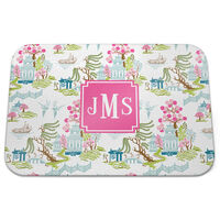 Spring Chinoiserie Glass Cutting Board