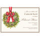 Yuletide Wreath Invitations Image 1 of 3