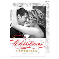 Christmas Sparkles Holiday Photo Cards