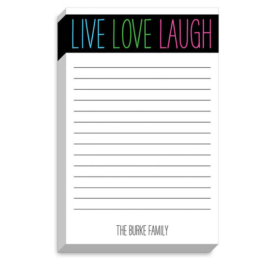 Live Love Laugh Chunky Notepads