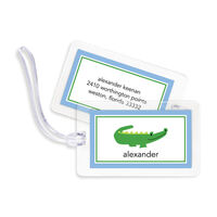 Blue Alligator Luggage Tags