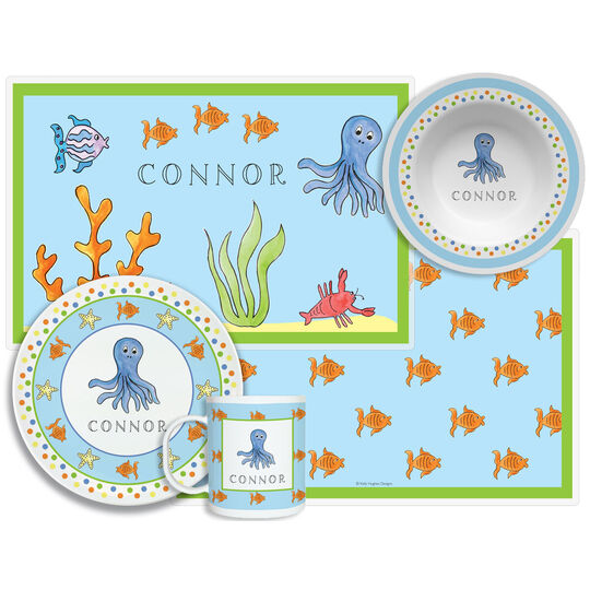 Under the Sea 4-Piece Dinnerware Set