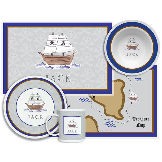 Ahoy Matey 4-Piece Dinnerware Set