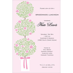 Topiary Blooms Invitations