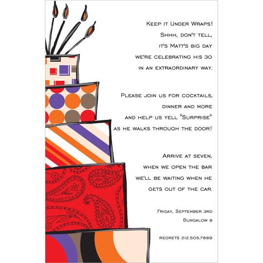 Metro Birthday Invitations