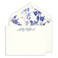 Correspondence Cards with Marine Blue Painted Edge on Boardstock