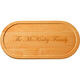 Maple 20 inch Your Text Oval Cutting Board Image 1 of 2