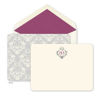 Damask Foil Cards with Rounded Corners