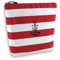 Nautical Cotton Embroidered Initial Lingerie Bag