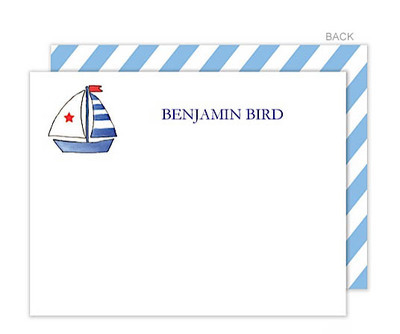 Set Sail Flat Note Cards