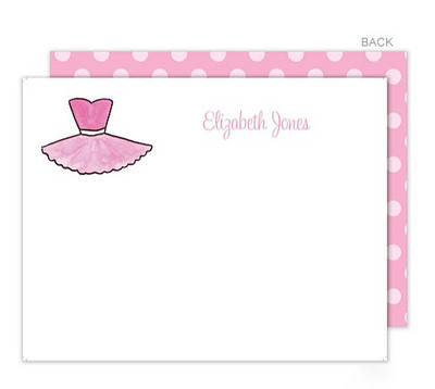 Cute Tutu Flat Note Cards