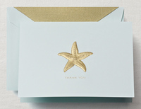 Starfish Thank You Folded Note Card Boxed Set - Hand Engraved