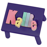 Purple Kallie Puzzle Step Stool