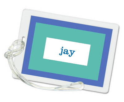 Ocean Bold Bands Luggage Tags