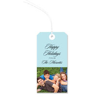 Simple Holidays Photo Hanging Gift Tags