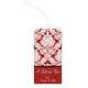 Red Damask Large Hanging Gift Tags Image 2 of 3