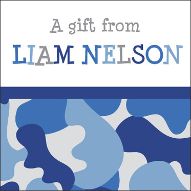 Blue Camo Gift Enclosures