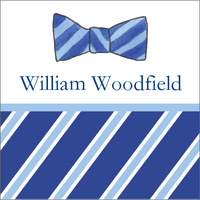 Sir Bow Tie Square Stickers