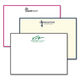 Triple Thick Custom Flat Bordered Note Cards with Your 1-Color Logo - Raised Ink Image 1 of 2