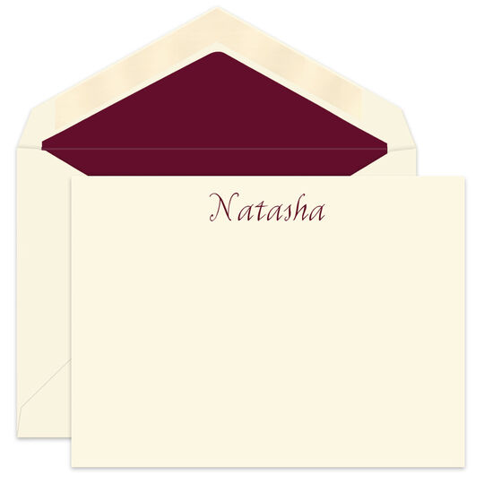 Fabulous Flat Note Cards  - Raised Ink