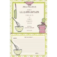 Mix It Up Invitations and Recipe Card