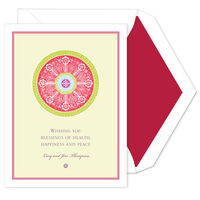 Red Medallion Holiday Cards