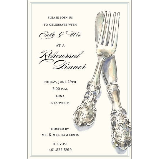Rehearsal Ware Invitations