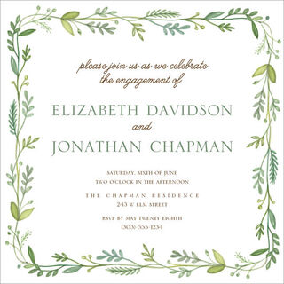 French Garden Invitations