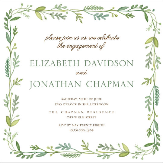 French Garden Invitations