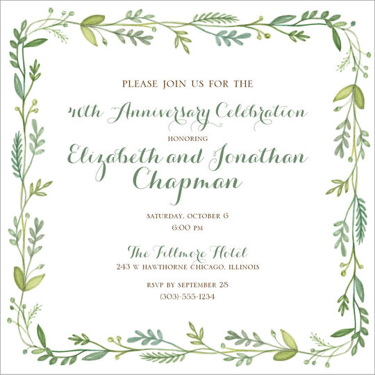 French Garden Invitations