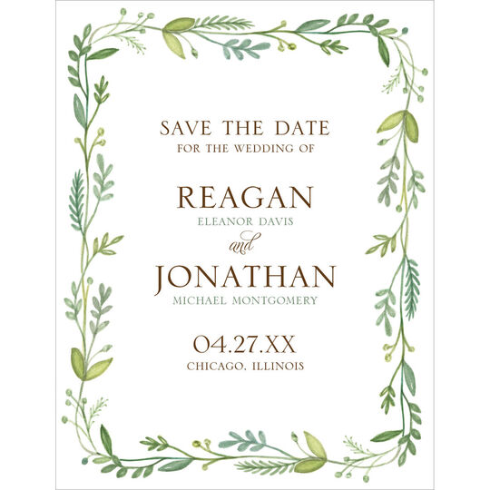 French Garden Save the Date Cards