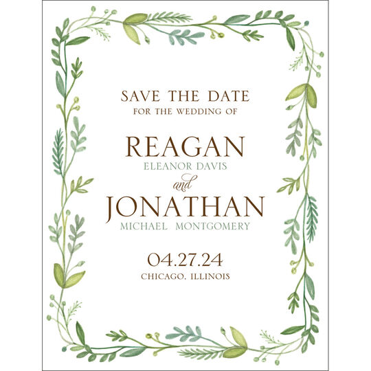French Garden Save the Date Cards