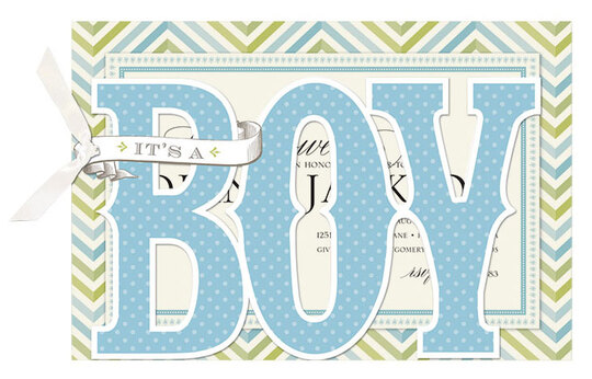It's A Boy Die-Cut Shower Invitations