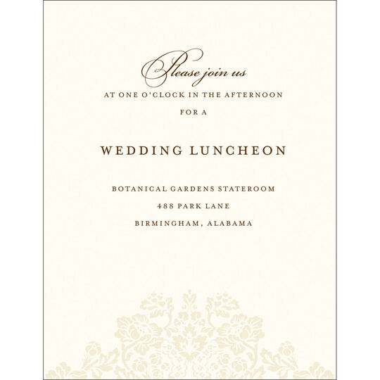 Wedding Bliss Reception Cards