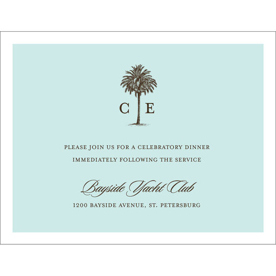 Romantic Getaway Reception Cards