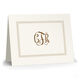 Elegant Border Monogram Folded Note Cards Image 1 of 2